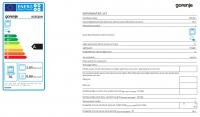Sporák Gorenje K5352XH informační list